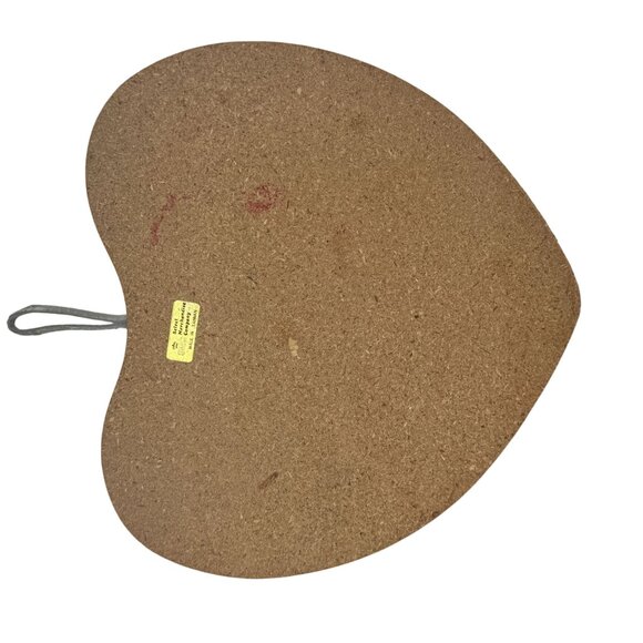 VTG Chicken Hen Cork 3 PC Different Sizing Hanging Trivets Heart Shaped Kitchen - Picture 3 of 10